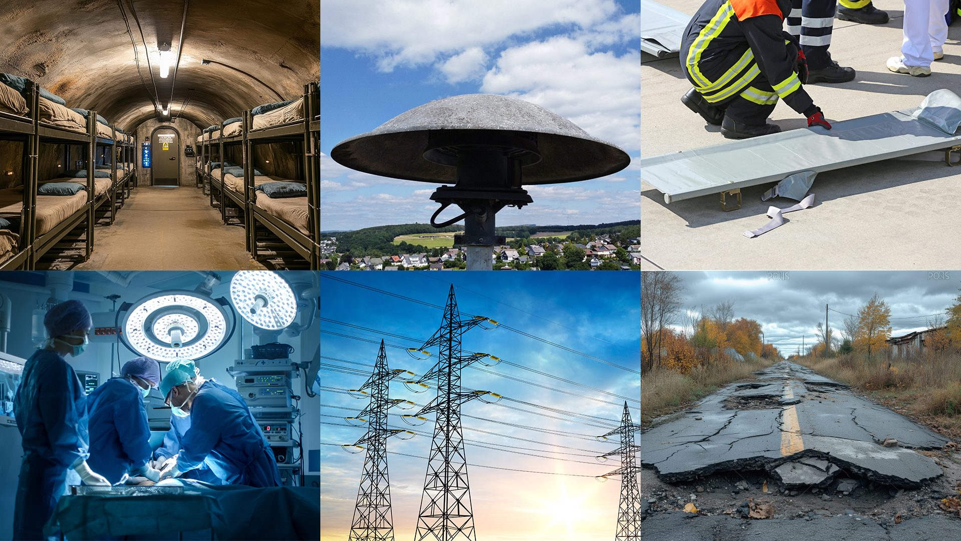 The image shows a green lawn with a building that is sourrounded by green trees